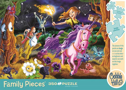 Picture of COBBLE HILL 350PC FAMILY PUZZLE - MYSTICAL WORLD